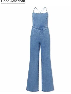 Good American Vacay Denim Jumpsuit